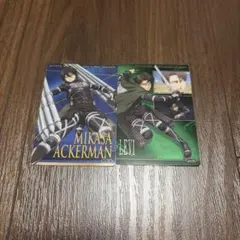 進撃の巨人 ミカサ・アッカーマン＆リヴァイ カードセット