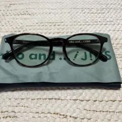 niko and ... JINS ブラウンフレーム メガネ ケース付き