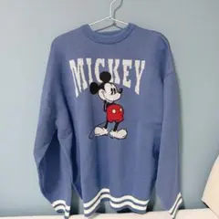 Disney ミッキーマウス 長袖 ニット セーター L