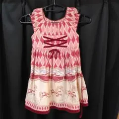 シャーリーテンプル　メリーゴーランド柄ワンピース