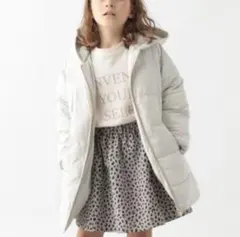 GLOBAL WORK ライトウォームフードコート　アイボリー　150