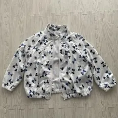 ブランシェス　リボン柄　ジップアップ　アウター　110cm 送料込み