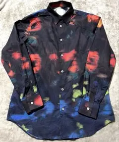 ✨美品・希少✨22ss ポールスミス Ink Spill プリントシャツ 総柄