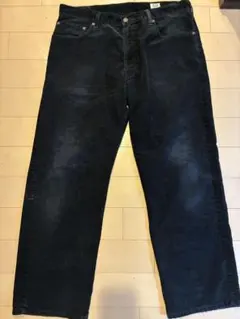 【00s】Levi's 559 コーデュロイパンツ リラックスストレート黒W36