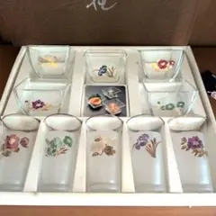 カメイガラス　コップと小鉢セット