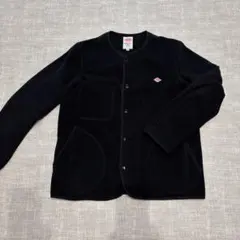 DANTONダントン ノーカラー フリースジャケット メンズ 40 L ブラック