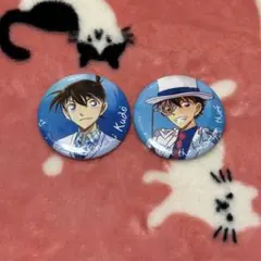 名探偵コナン ウェットカラーシリーズ 缶バッジ 新一 怪盗キッド