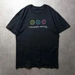 TheCuriousIncident 半袖Tシャツ 表情アイコン　黒　L 883