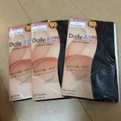 福助 デイリー満足 サポートタイツ 3足