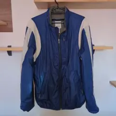 DIESEL ナイロンジャケット L ネイビー/ベージュ