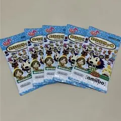 どうぶつの森 amiiboカード 第3弾 5パック セット まとめ売り 未開封