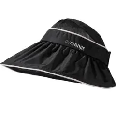 サンバイザー uvカット帽子 つば広 日よけ ハット 日焼け防止 折りたたみ