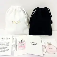 ディオール ミスディオール シャネル チャンスオータンドゥル サンプル 巾着
