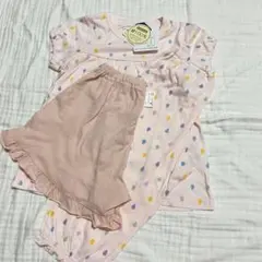 ★新品未使用★110★パジャマ　ピンク・ドロップ模様