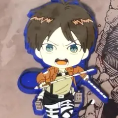 【 新品 】　進撃の巨人展 FINAL　エレン・イェーガー　ラバーストラップ