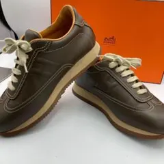 ！美品！　エルメス　スニーカー　ブラウン　37 115Aのサムネイル