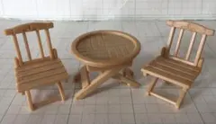 シルバニアファミリー　折りたたみ式テーブル・イスセット