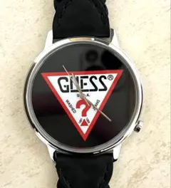 【GUESS】 腕時計 V1001M2 新品未使用 ブラック×レザー ギフト◎のサムネイル