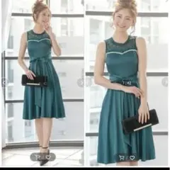 【美品】Aライン パーティー　ドレス　ワンピース