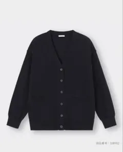 GU UVカットオーバーサイズカーディガン 黒