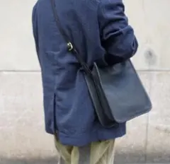 【Slow】Bono - Square Shoulder Bag L BLACKのサムネイル