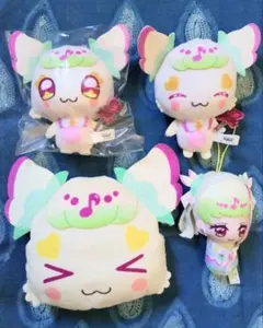 プリルン/キュアズキューン　おかおポーチ&ぬいぐるみ　キミとアイドルプリキュアのサムネイル