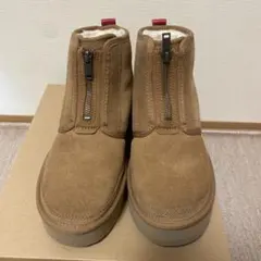 UGG ブラウン ムートンブーツ ファスナー付き