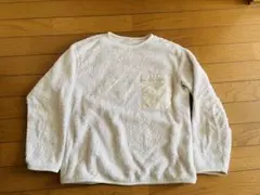 UNIQLO ファーリーフリース　ホワイトフリーストレーナー 140