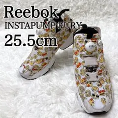 ✨美品✨リーボック ポンプフューリー スマイル ランニング 白 黄 25.5