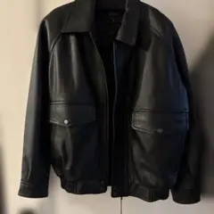 レザージャケット 羊革 ブラック M
