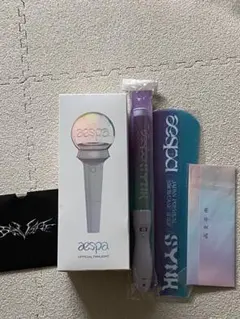 【即日発送】公式aespa ペンライト 2本セット 点灯確認済み　バラ売り不可 即日発送】aespa ペンライト 2本セット 点灯確認済み バラ売り不可