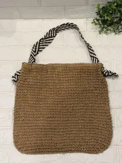 かごバッグ ストローバッグ トートバッグ 編みバック ショルダーバッ
