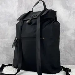 美品 トリーバーチ ナイロン バックパック マグネット ロゴ ブラック