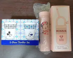 ディズニーストア　ミニー　タンブラー　水筒　コップ　３点セットのサムネイル