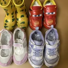 子供靴4足まとめ売り17cmCars長靴IFMEバレーシューズLUVRUSH