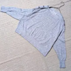 【美品】デッサン Dessin ショルダーボタン サマーニット ライトブルー Sのサムネイル