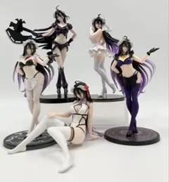 オーバーロード アルベド フィギュア 5体セット　箱無し　まとめ売り