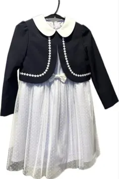 chopin deux フォーマルドレス 120cm パープル　ホワイト