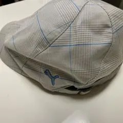 PUMA ハンチング チェック柄 ブルー
