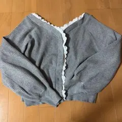 LOWRYS FARM レーストリムVカーディガン