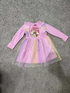 BABYDOLL プリンセス柄長袖ワンピース 100cm