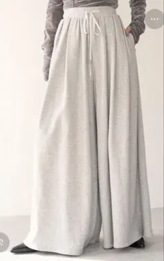 snidel スナイデル スウェットタックワイドパンツ