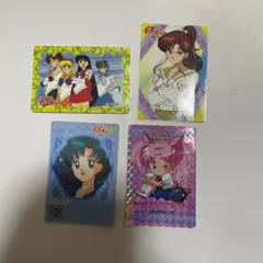 セーラームーン・セーラームーンR カード4枚セット　キラキラあり