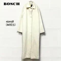 ボッシュ アンゴラ ウール混　ロングコート アイボリー　38 M相当　訳あり