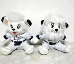 埼玉西武ライオンズ お座りレオ お座りライナ ぬいぐるみ レオとライナ m3