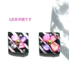 No.８５ ハンドメイドひと粒ピアスイヤリング