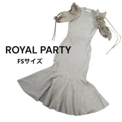 大人気 ROYAL PARTY ラッフルスリーブマーメイドワンピース FSサイズ