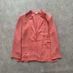 80s vintage テーラードジャケット 13号 昭和レトロ 派手 古着