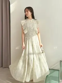 SNIDEL スナイデル Sustainableフリルワンピース