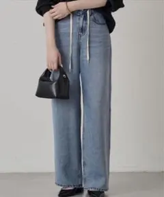 LOUNGEDRESS ライトドロストデニムパンツ　S ラウンジドレスのサムネイル
